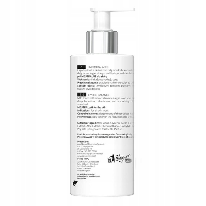 Apis - Hydro Balance Home TerApis - Nawilżający tonik do twarzy 300ml