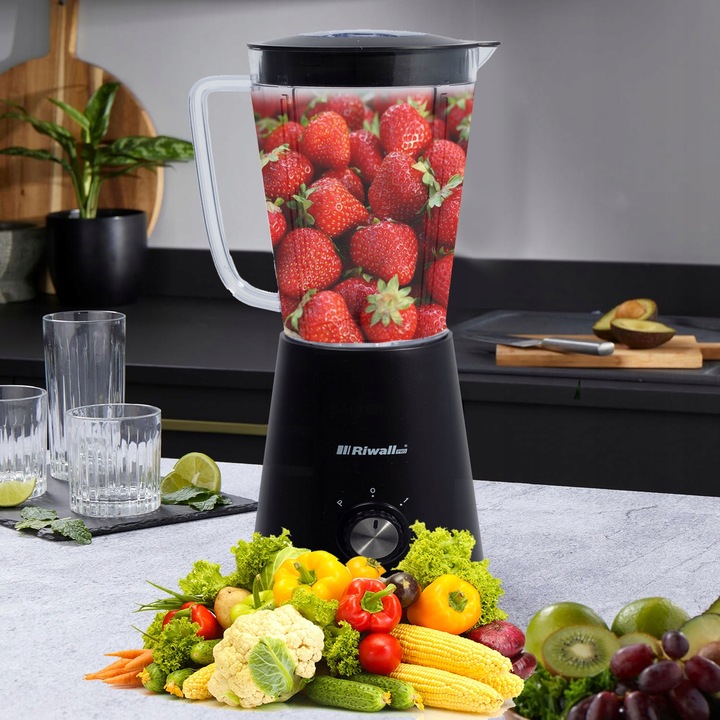 BLENDER KIELICHOWY SMOOTHIE + 2 BIDONY + 2 WKŁADY CHŁODZĄCE 5w1 MOCNY
