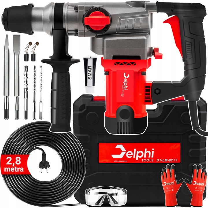 MŁOT UDAROWY MŁOTOWIERTARKA WIERTARKA UDAR SDS+ 2200W + kabel 2,8m