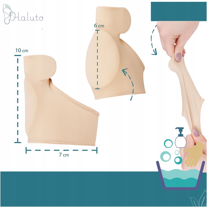 OPASKA na haluksy żelowy KLIN SEPARATOR OSŁONA bolącego guza PARA HALUTO
