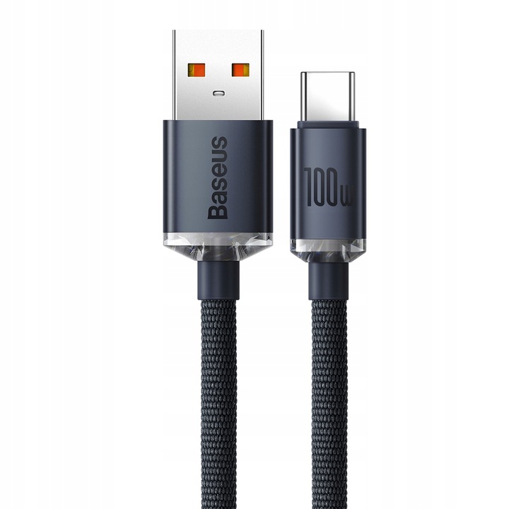 WZMACNIANY KABEL PRZEWÓD BASEUS USB USB-C 100W 6A 2M SZYBKIE ŁADOWANIE