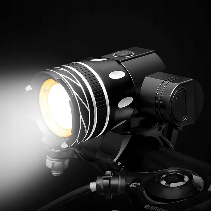 MOCNA LAMPKA ROWEROWA LED XML-T6 CREE USB ZOOM