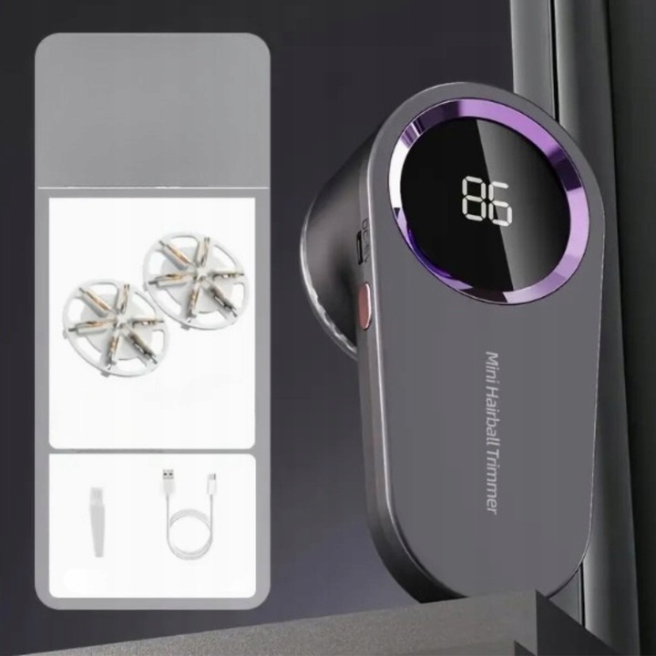 Golarka Do Ubrań Środek Do Usuwania Kłaczków Przenośny USB Wyświetlacz Cyfr