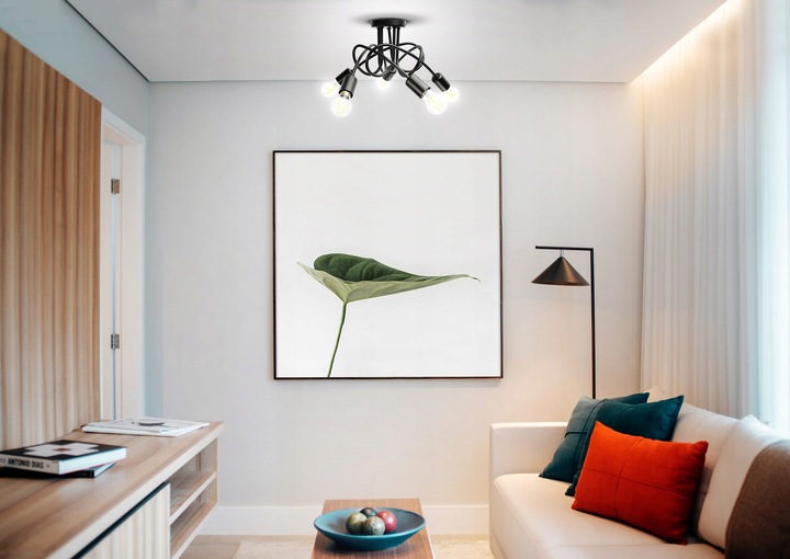 LAMPA WISZĄCA SUFITOWA ZAWIJANA LOFT 5xE27