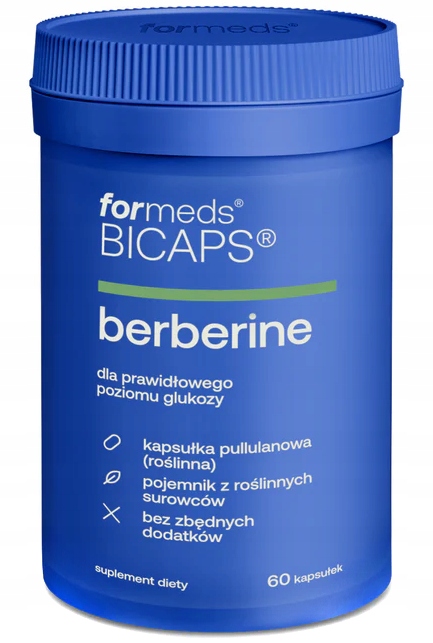 ForMeds Bicaps BERBERYNA HCL ekstrakt BEZ DODATKÓW