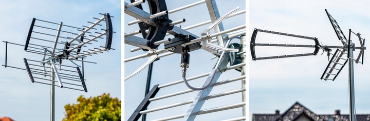 ANTENA DVBT2 DO TELEWIZJI NAZIEMNEJ COMBO 4K LTE MUX8 WZMACNIACZ ZESTAW 2TV