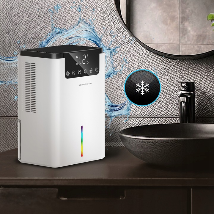 Cichy Pochłaniacz Wilgoci XXL Osuszacz Powietrza LUXE 2000ML LED+UV do domu