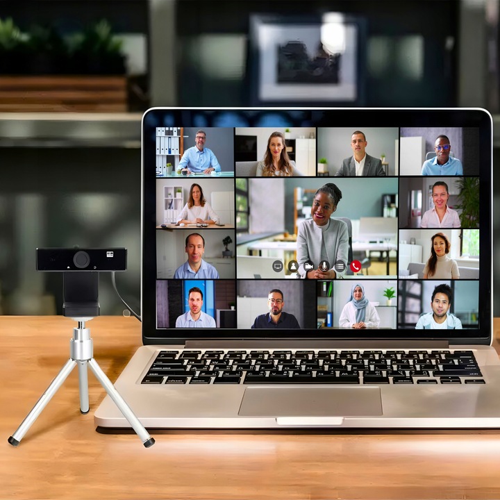 KAMERA INTERNETOWA KAMERKA PRO 2K FULL HD MIKROFONEM WEBCAM USB DO LAPTOPA