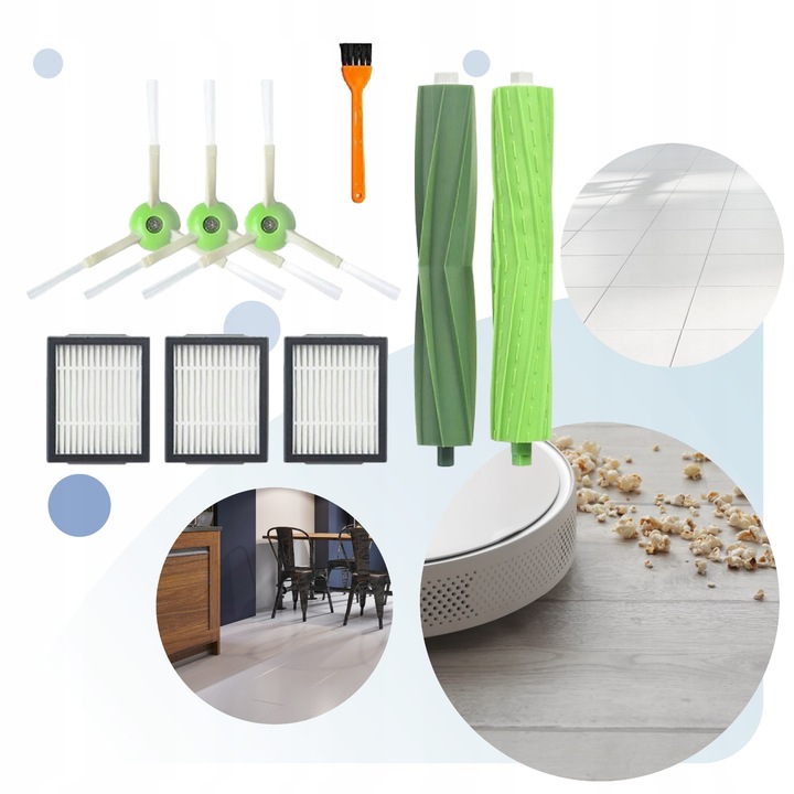 Zestaw do iRobot Roomba E5 E6 E7 I7 I3+ I4+ I6+ I8 J7+ filtr szczotki