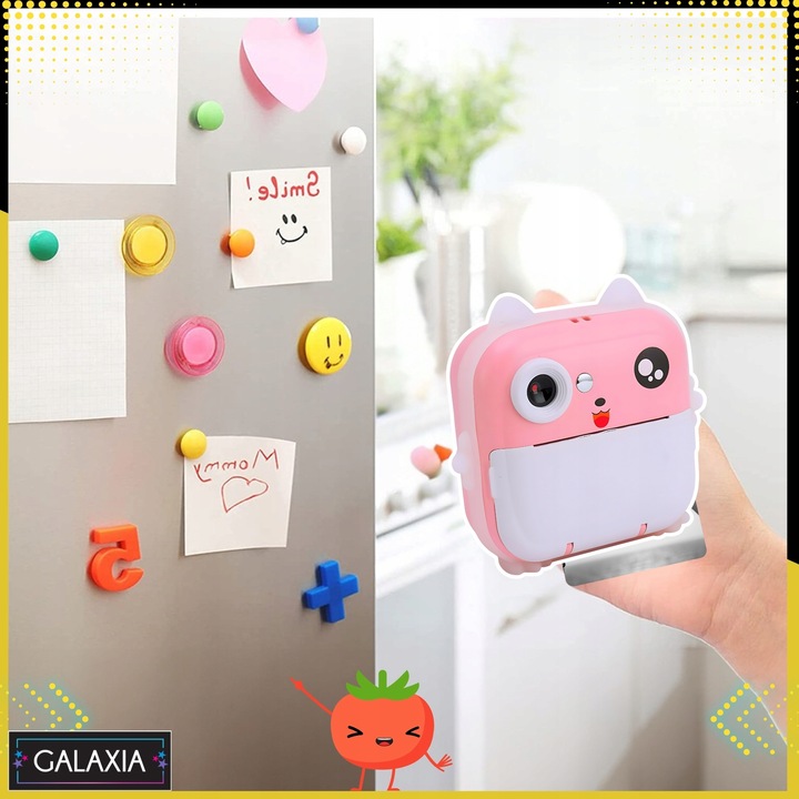 MINI DRUKARKA DRUKUŚ TERMICZNA APARAT NATYCHMIASTOWY DLA DZIECI i 11 ROLEK