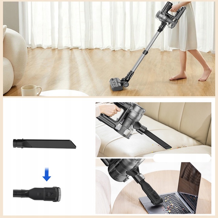 PROSCENIC P13/P12 Odkurzacz pionowy bezprzewodowy 6w1 400W 1,2L LED NOWOŚĆ