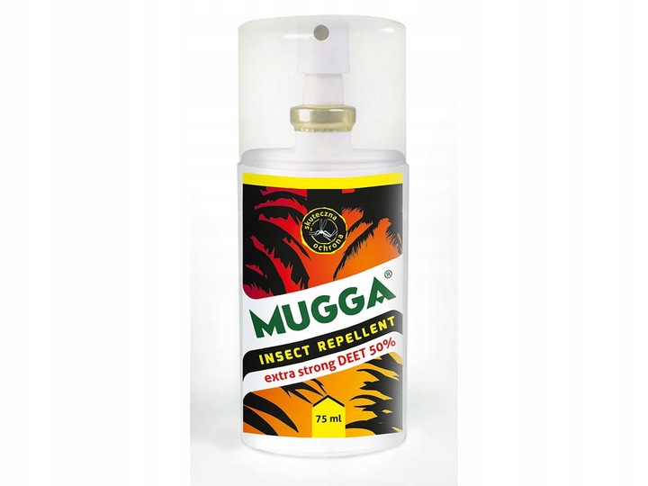 Mugga Strong spray 50% DEET 75 ml odstraszacz na komary i kleszcze ORYGINAŁ
