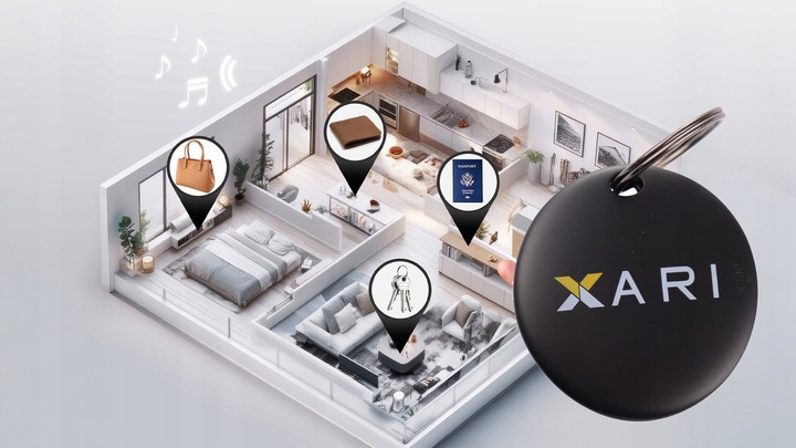 Lokalizator GPS Life Tag Lifemate XARI Android do plecaka kluczy