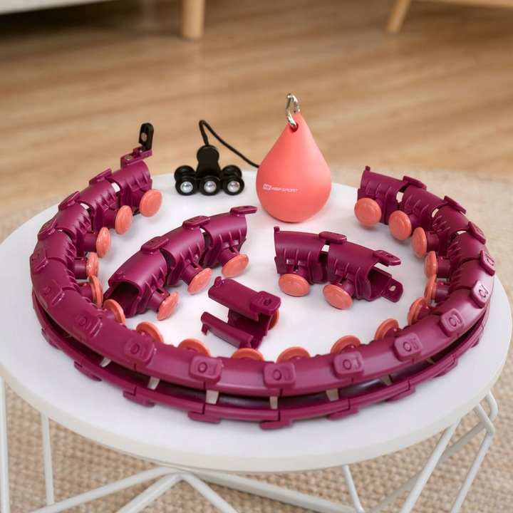 Hula hop odchudzające z wypustkami i obciążeniem regulowane smart