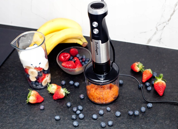 Blender ręczny robot kuchenny 1250W | metalowy mikser, malakser,