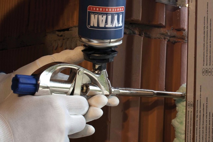 Pistolet do Piany Pianki Montażowej Pistoletowej PU PUR Tytan Professional