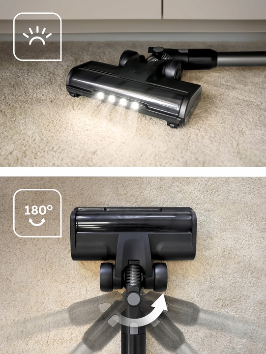 ODKURZACZ BEZPRZEWODOWY PIONOWY RĘCZNY 14w1 LED MOZANO HANDY PRO 600