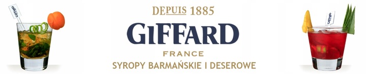 Syrop Giffard Karmel 1L barmański do drinków kawy