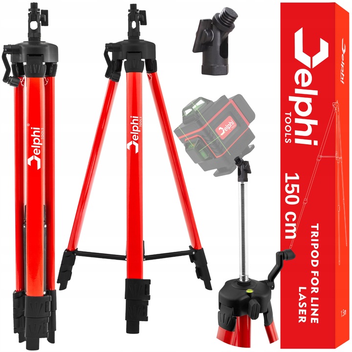 STATYW DO LASERA KRZYŻOWEGO POZIOMICY TRÓJNÓG TRIPOD 150 cm 5/8"