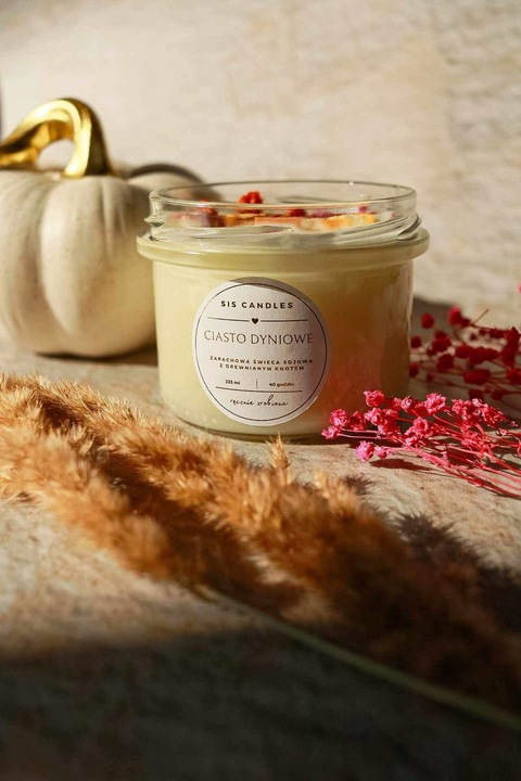 CIASTO DYNIOWE Zapachowa świeca sojowa pumpkin dyniowa jesienna