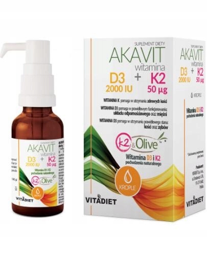 Akavit witamina D3 2000 IU + K2 50 µg 29,4 ml