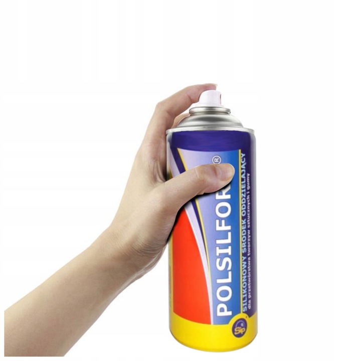 SILIKON W SPRAYU DO FORM SILIKONOWYCH DO ŚWIEC MYDEŁ POLSILFORM 400 ML
