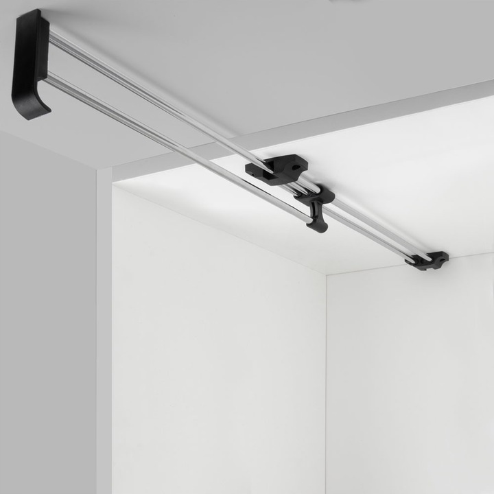 Wieszak wysuwany 40cm na ubrania do szafy chrom solidny AC221-G-CHR