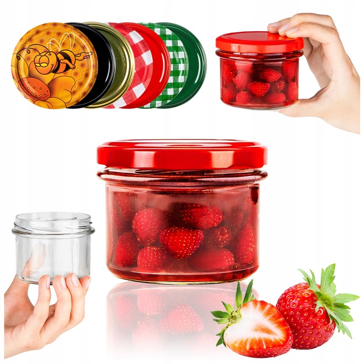 10x SŁOIKI SZKLANE 235 ml na PASZTET MIĘSO MIÓD PRZETWORY DŻEM +