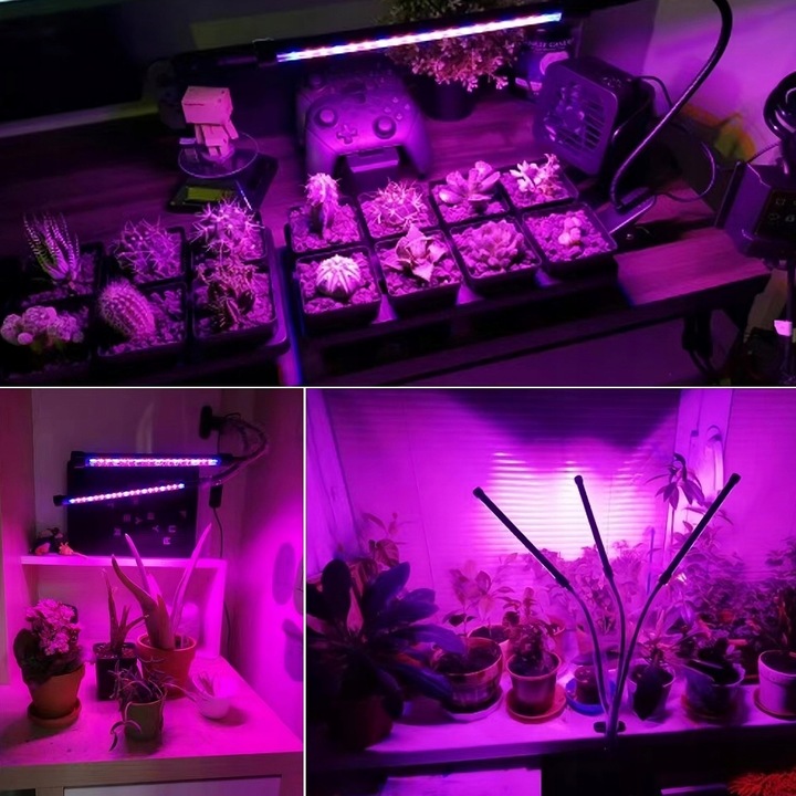 LAMPA DO WZROSTU UPRAWY ROŚLIN LED GROW LIGHT TIMER 9 POZIOMÓW ŚWIECENIA