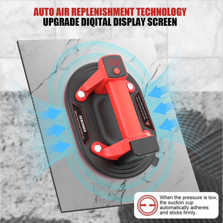 AUTOMATYCZNA AKUMULATOROWA ELEKTRYCZNA PRZYSSAWKA PRÓŻNIOWA z LCD