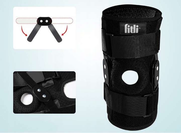 ORTEZA KOLANA Stabilizator z Usztywnieniem OPASKA STAWU KOLANOWEGO RZEPKI