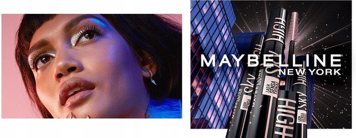 Sky High Wydłużająca Mascara Maybelline Czarny Tusz Do Rzęs Cosmic