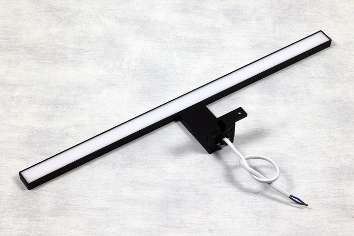 KINKIET LED LAMPA LED NA SZAFKĘ LUSTRO ŁAZIENKA 10W 50cm CZARNA