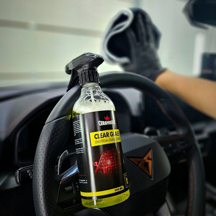 Płyn do Mycia Szyb Samochodowych Lusterek BEZ SMUG Clear Glass Cleaner