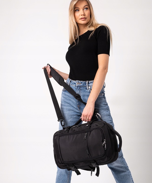 Plecak Do Samolotu PUCCINI Podróżny Do RyanAir Czarny Easy Pack