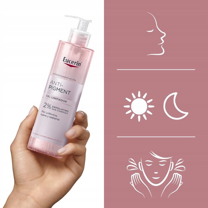 EUCERIN ANTI-PIGMENT Żel do mycia twarzy na przebarwienia 2% kwas AHA