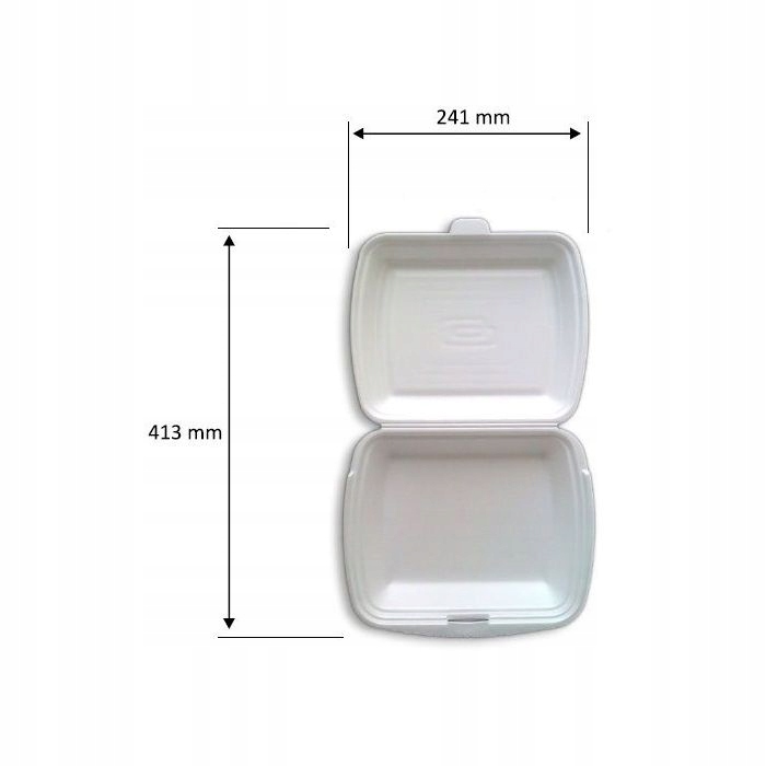 Styropianowy Pojemnik Obiadowy Niedzielony Opakowanie Jednorazowe Na Wynos