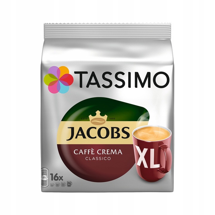 Tassimo Jacobs CAFFE CREMA CLASSICO XL, 16 sztuk