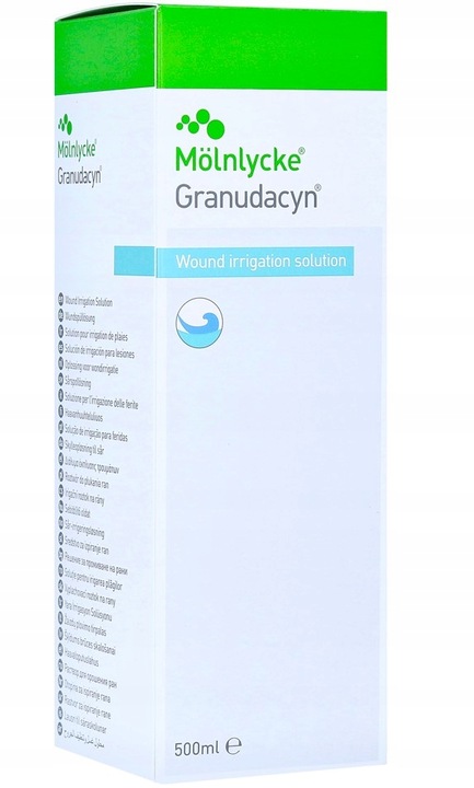 Mölnlycke - Granudacyn - roztwór do płukania ran 500 ml