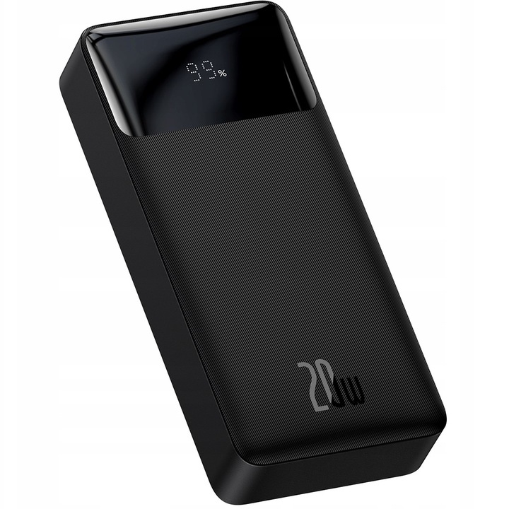 SZYBKI POWERBANK BASEUS 20000MAH 20W PD 3x USB USB-C 3A QC 3.0 BEZPIECZNY