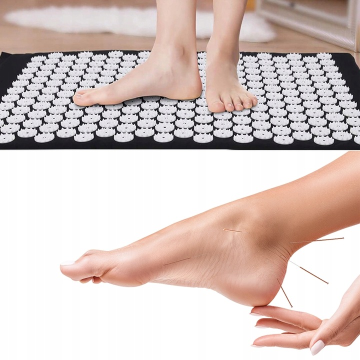 MATA DO AKUPRESURY ZDROWOTNA Z KOLCAMI POBUDZAJĄCA KRĄŻENIE MASAŻ PODUSZKA