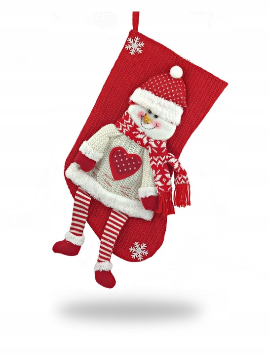 ZESTAW 2 x SKARPETA ŚWIĄTECZNA NA PREZENTY 3D XXL