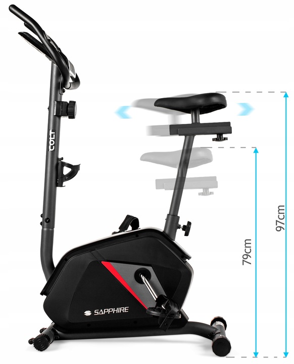 ROWER stacjonarny magnetyczny COLT rowerek TRENINGOWY SAPPHIRE do