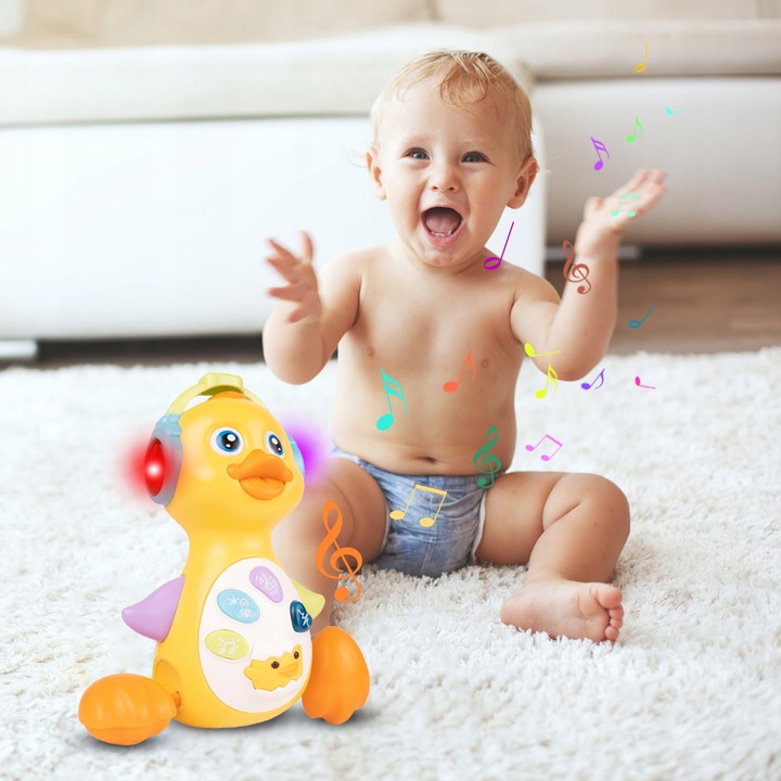 KACZUSZKA KACZKA INTERAKTYWNA EDUKACYJNA MUZYCZNA ŚPIEWA TAŃCZY CHODZI