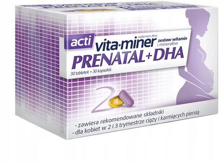 Acti Vita-miner Prenatal +DHA 30 tabl.+30 kaps.