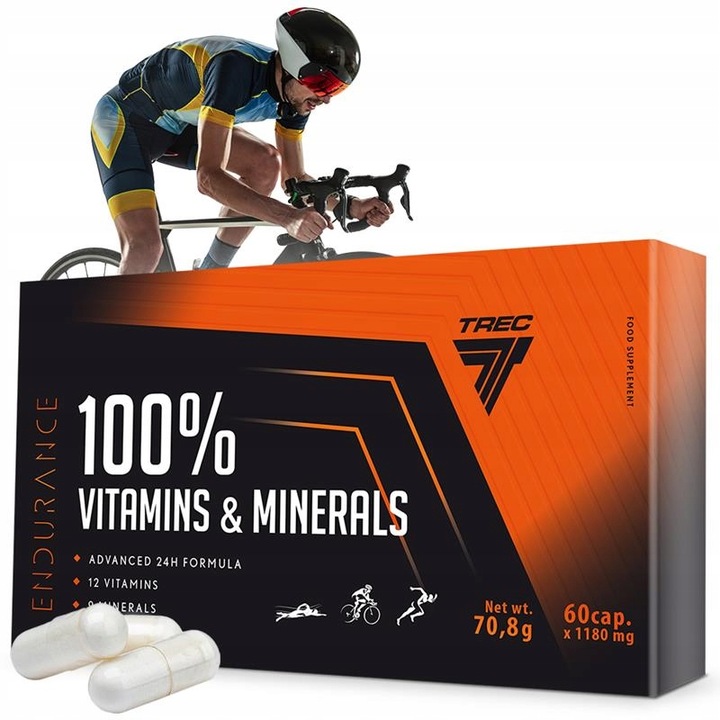 TREC ENDURANCE 100% VITAMINS & MINERALS 60 kap