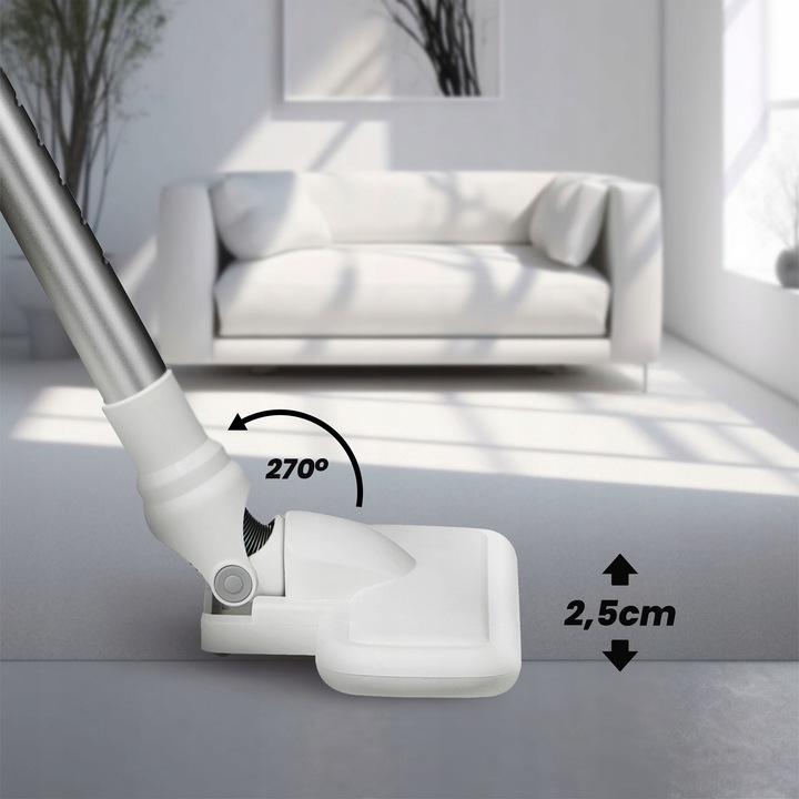 ODKURZACZ PIONOWY BEZWORKOWY PRZEWODOWY RĘCZNY MOCNY 2w1 600W HEPA H13