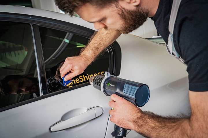 OPALARKA ELEKTRYCZNA MOCNA Z REGULACJĄ 2 BIEGI MAX 600°C + 4 DYSZE