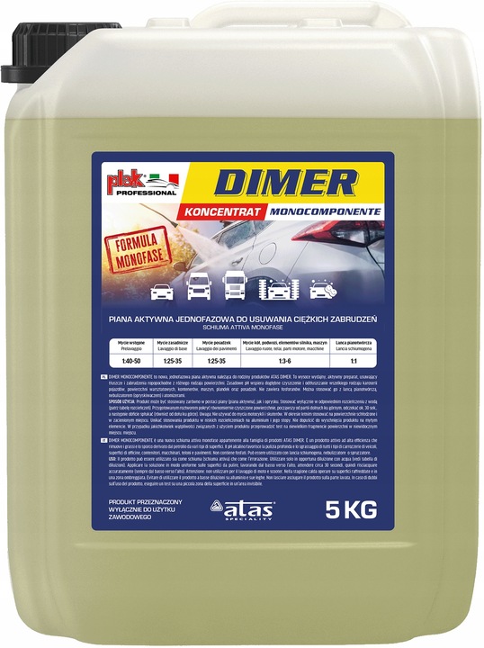 Dimer MONOCOMPONENTE aktywna piana jednofazowa 5kg