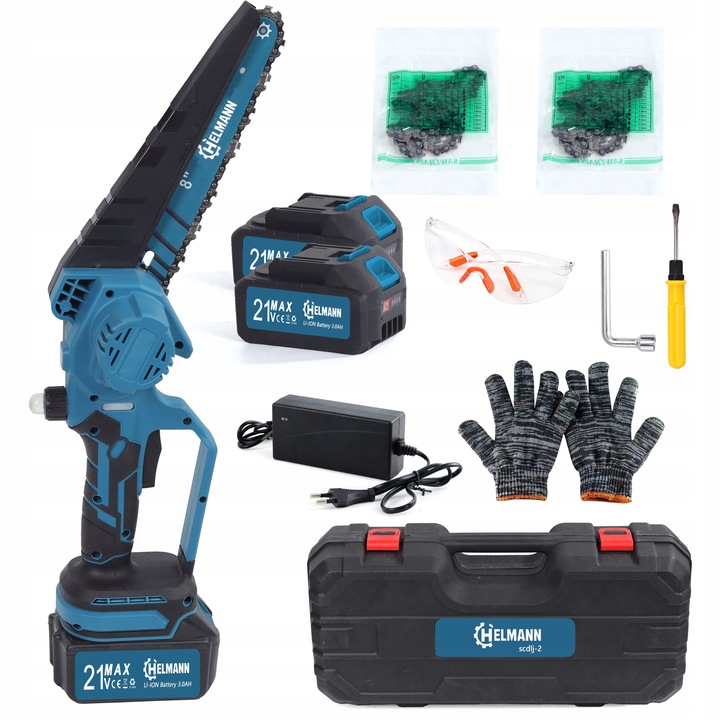 PIŁA ŁAŃCUCHOWA AKUMULATOROWA 8" BEZSZCZOTKOWA PILARKA DO GAŁĘZI